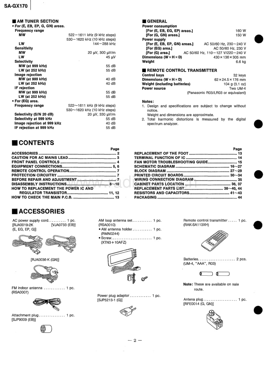 Technics-SAEX-170-Service-Manual电路原理图.pdf_第2页