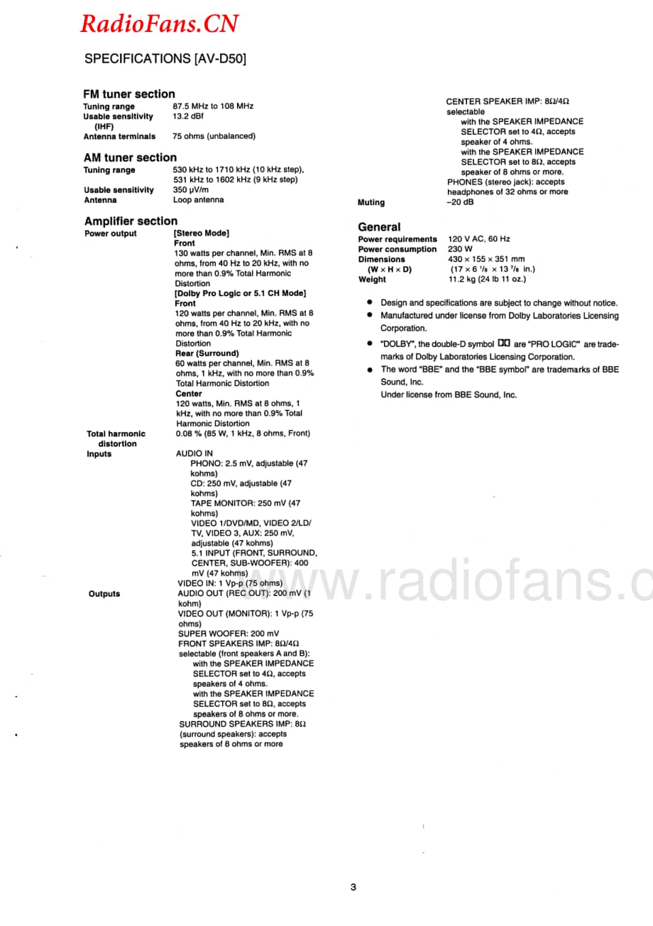 Aiwa-AVDV70-avr-sm维修电路图 手册.pdf_第3页