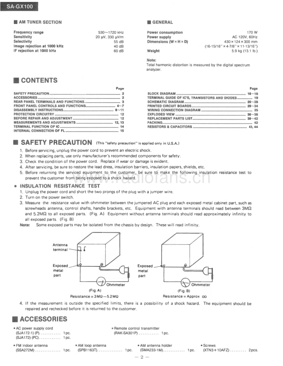 Technics-SAGX-100-Service-Manual电路原理图.pdf_第2页