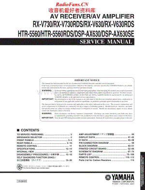 Yamaha-DSPAX-630-Service-Manual电路原理图.pdf