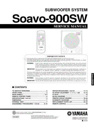 Yamaha-Soavo-900-SW-Service-Manual电路原理图.pdf