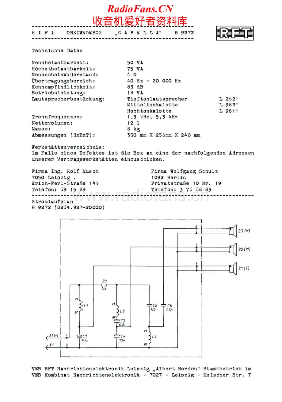 Telefunken-Capella-B-9272-Brochure电路原理图.pdf_第1页