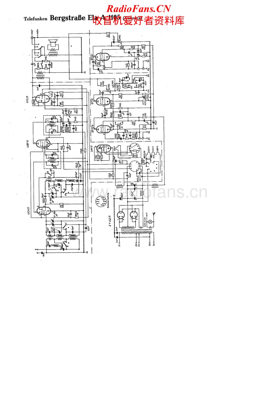 Telefunken-Ela-A1105-Schematic电路原理图.pdf_第1页