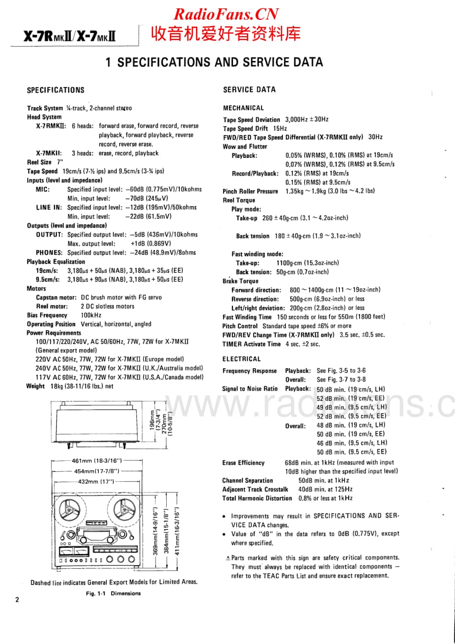 Teac-X-7R-MkII-Service-Manual电路原理图.pdf_第2页