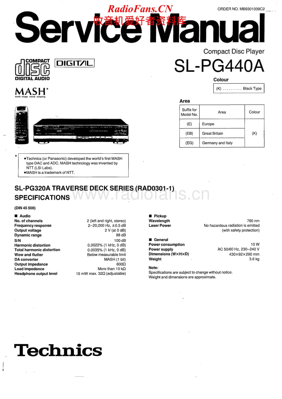 Technics-SLPG-440-A-Service-Manual电路原理图.pdf_第1页