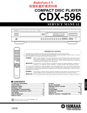 Yamaha-CDX-596-Service-Manual电路原理图.pdf