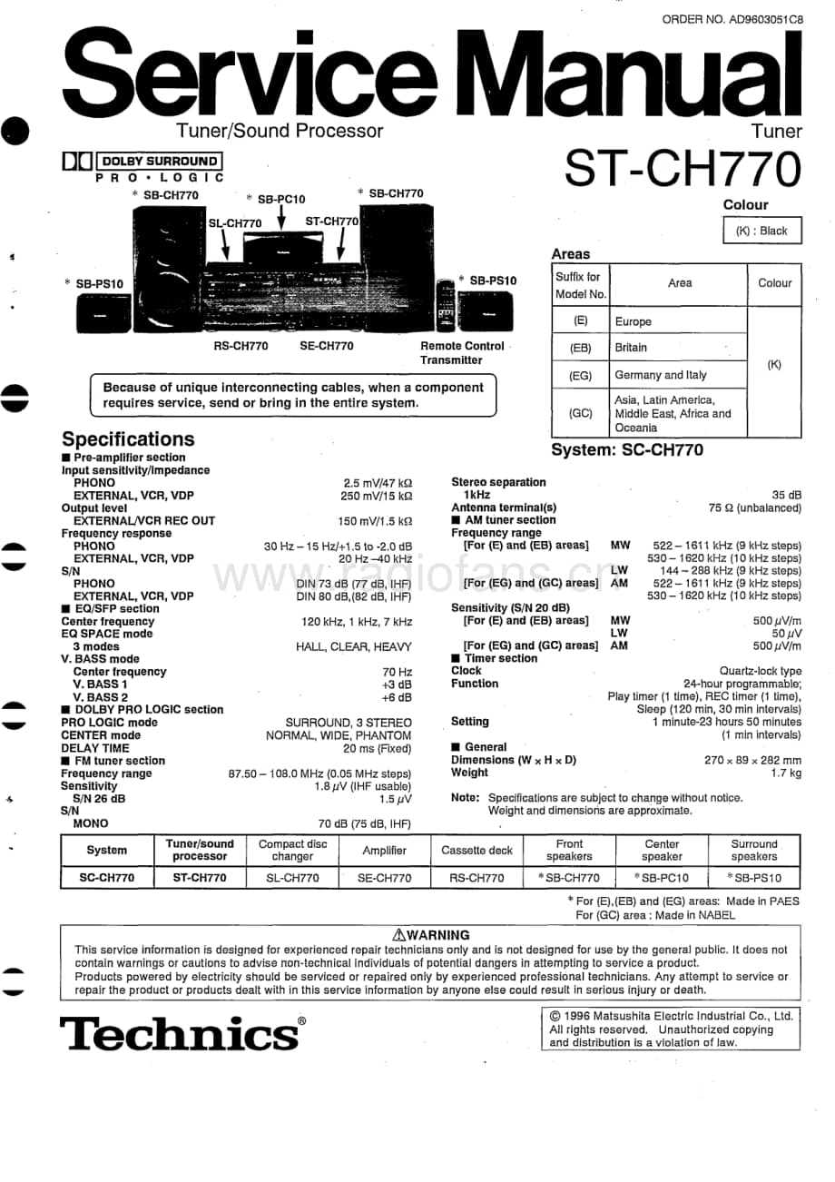 Technics-STCH-770-Service-Manual电路原理图.pdf_第1页