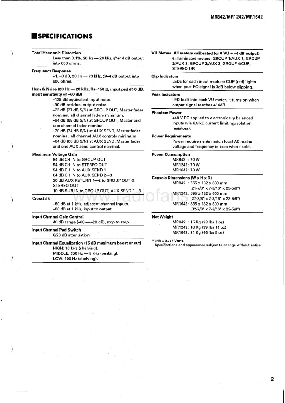 Yamaha-MR-1642-Service-Manual电路原理图.pdf_第3页