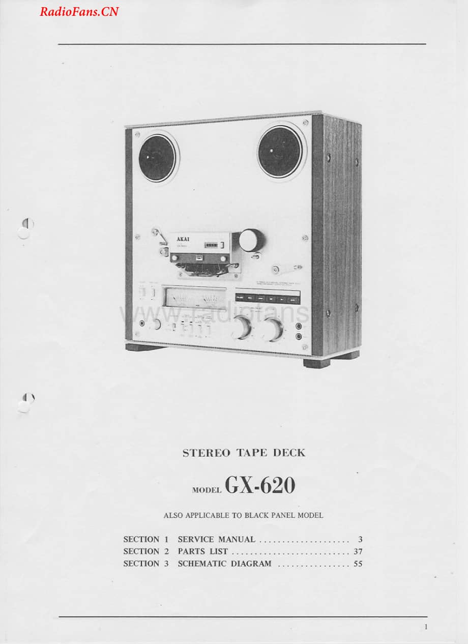 Akai-GX620-tape-sm维修电路图 手册.pdf_第2页