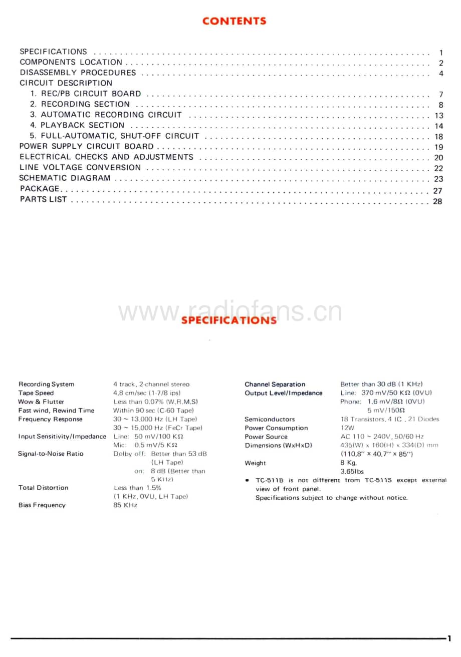 Yamaha-TC-511-B-Service-Manual电路原理图.pdf_第2页