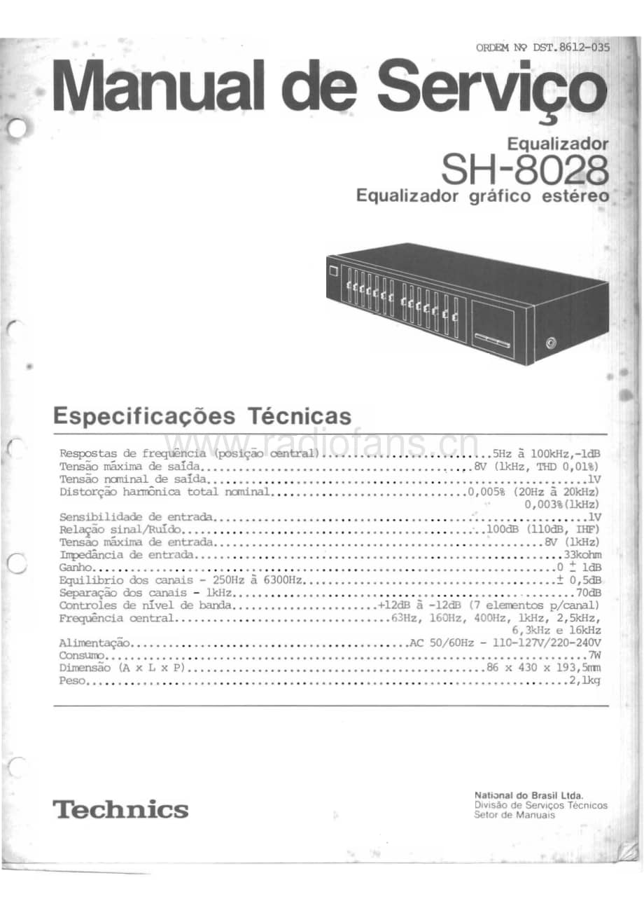 Technics-SH-8028-Service-Manual电路原理图.pdf_第1页