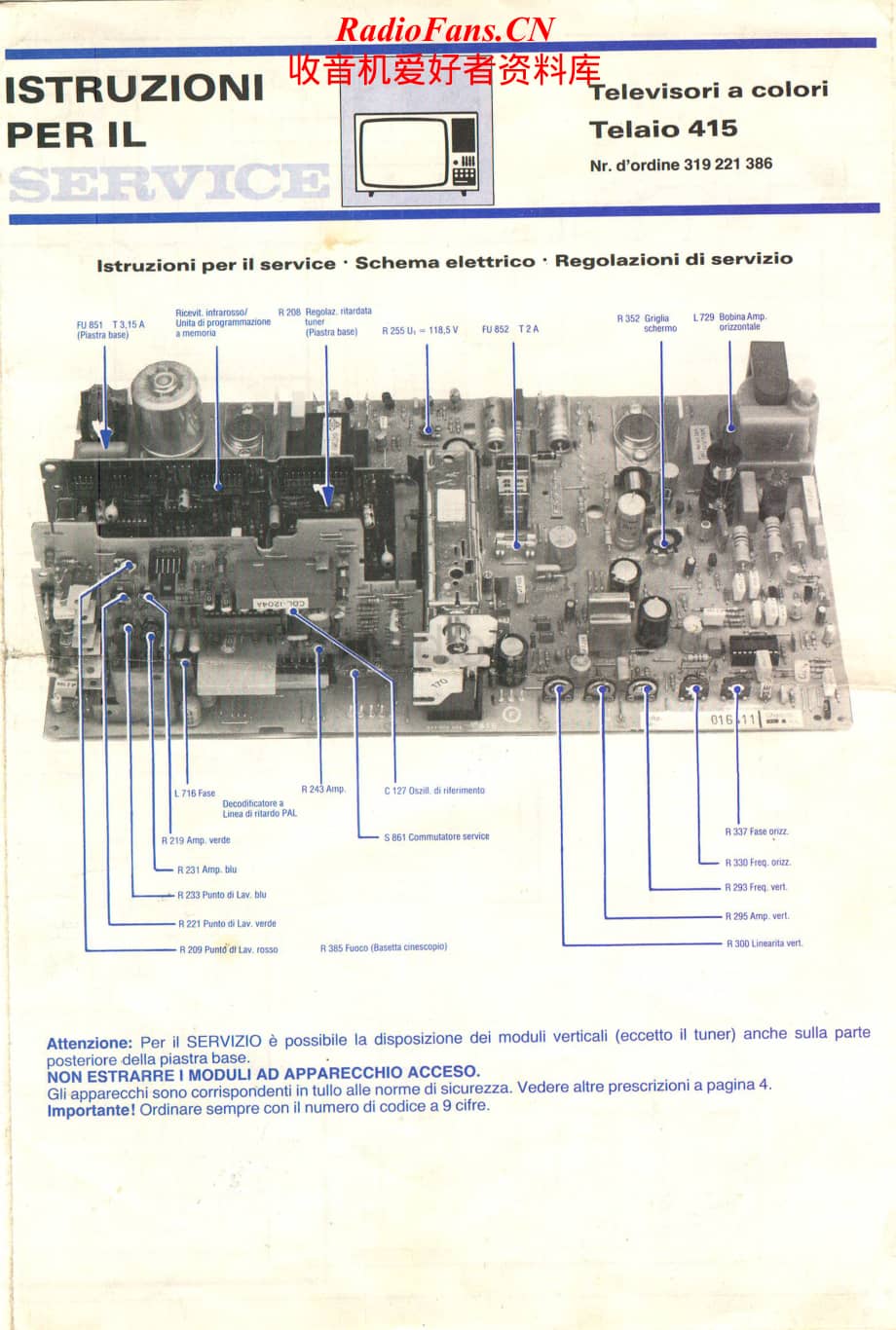 Telefunken-415-Service-Manual电路原理图.pdf_第1页