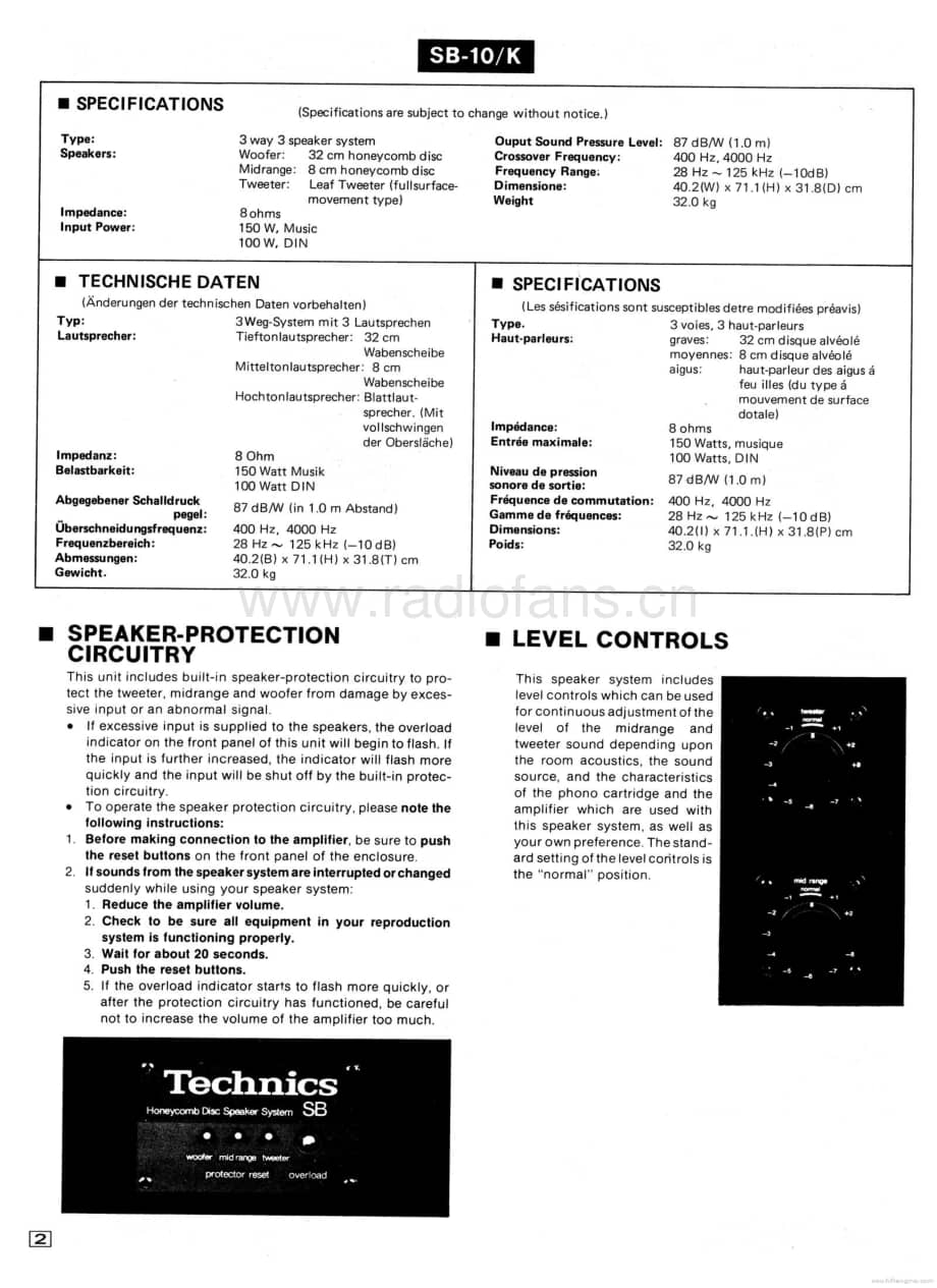 Technics-SB-7-K-Service-Manual电路原理图.pdf_第2页