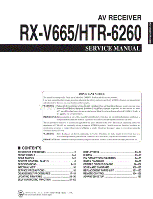 Yamaha-RXV-665-Service-Manual电路原理图.pdf