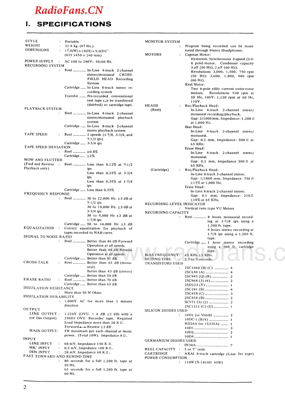 Akai-X1810-tape-sm维修电路图 手册.pdf_第3页