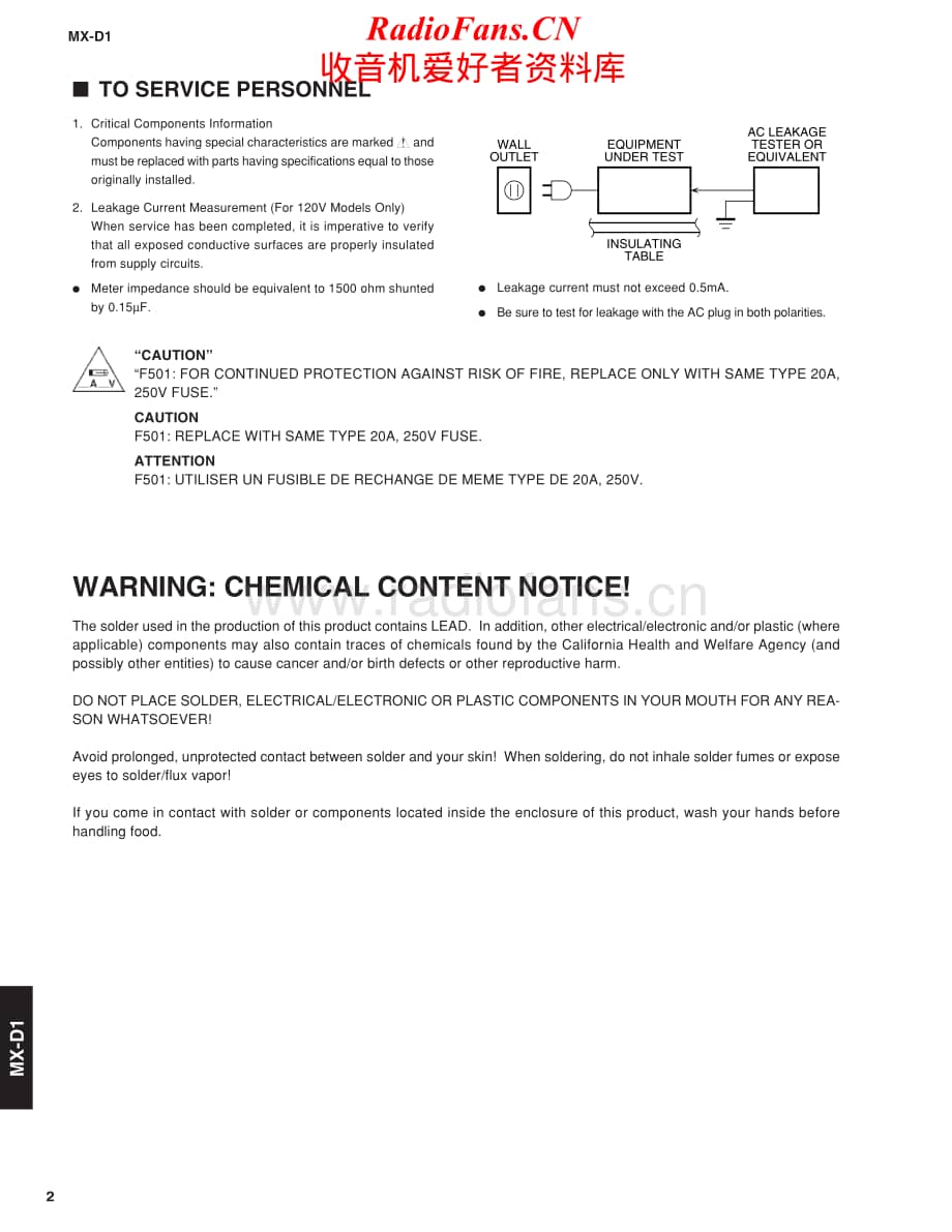 Yamaha-MXD-1-Service-Manual电路原理图.pdf_第2页