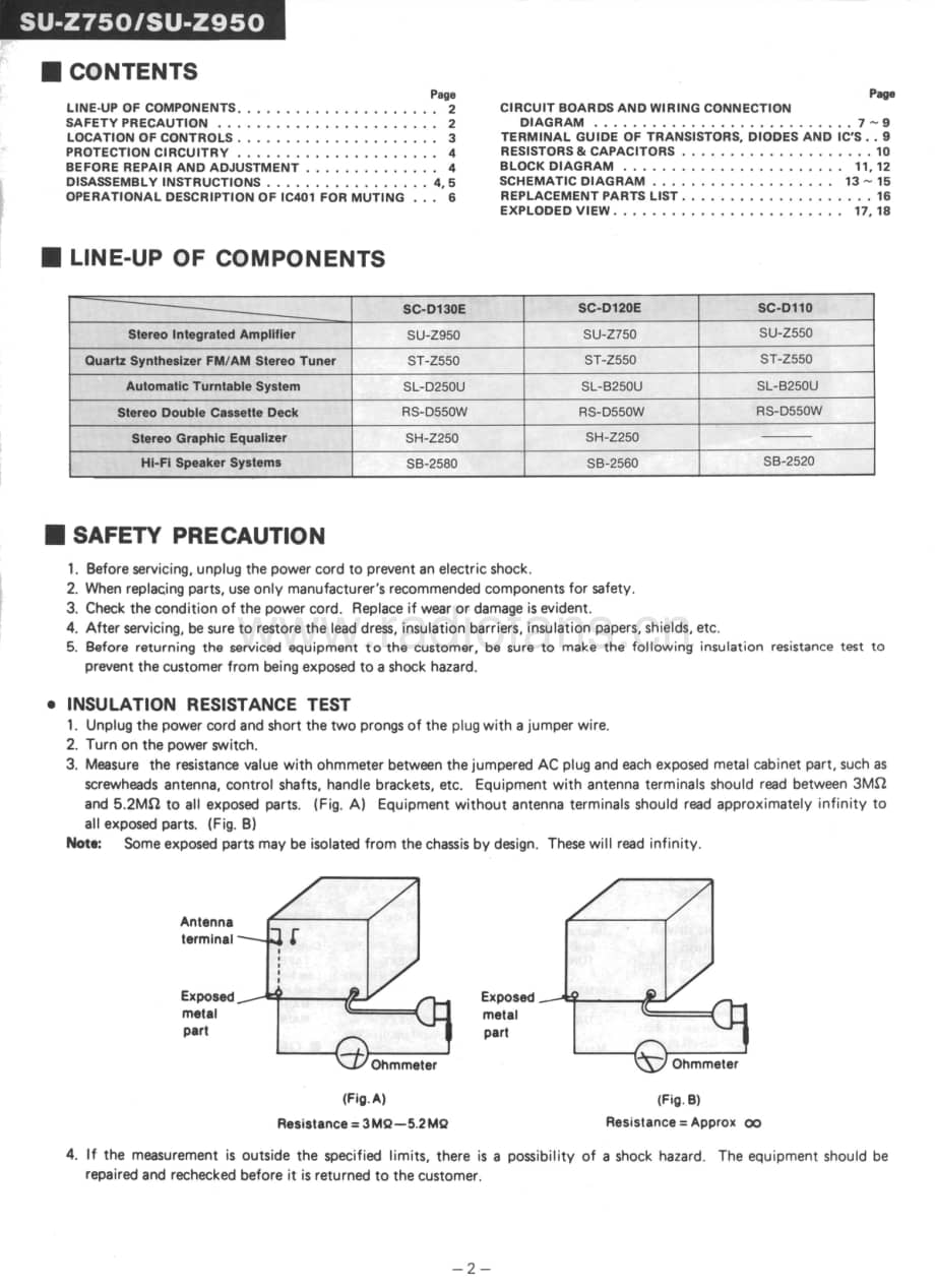 Technics-SUZ-750-950-Service-Manual电路原理图.pdf_第2页