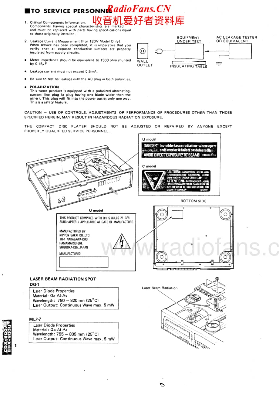 Yamaha-CDX-900-Service-Manual电路原理图.pdf_第2页