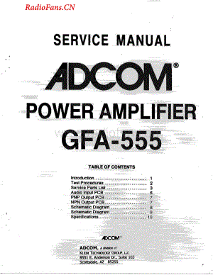 Adcom-GFA555-pwr-sm维修电路图 手册.pdf