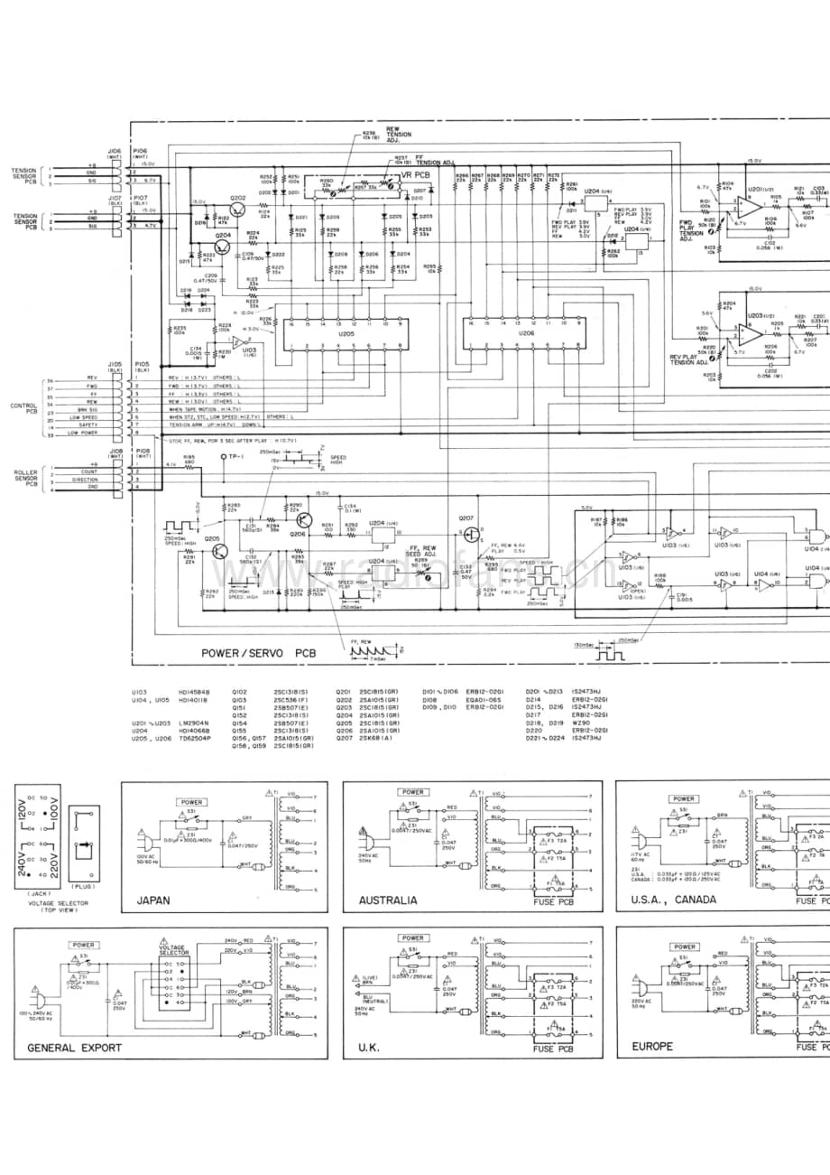 Teac-X-1000R-Schematic-2电路原理图.pdf_第3页