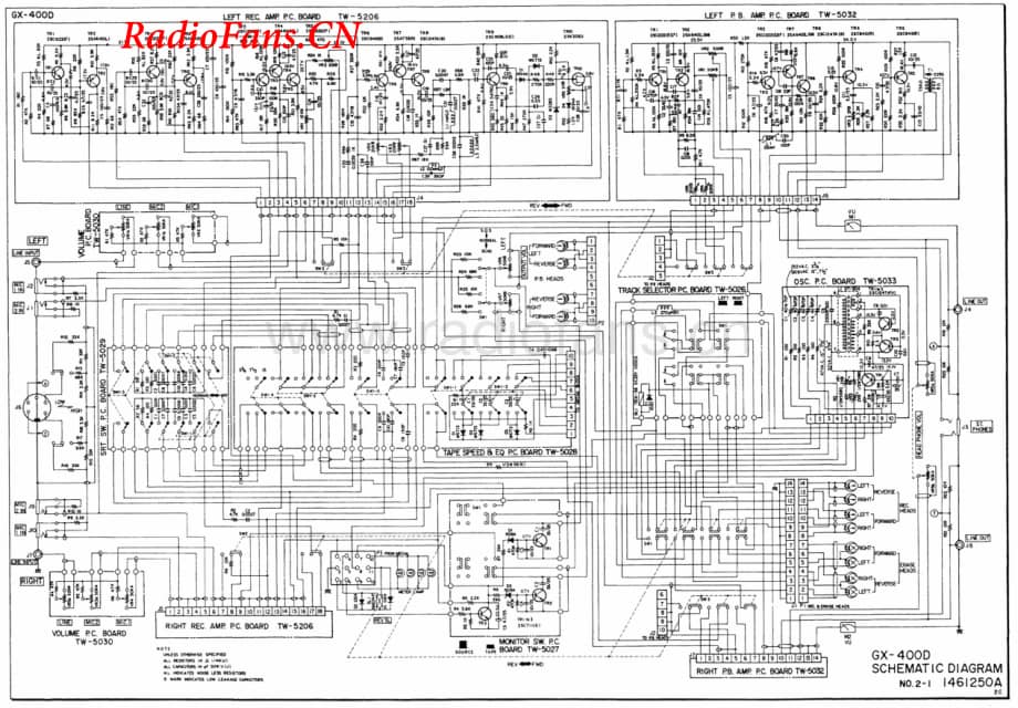 Akai-GX400D-tape-sch维修电路图 手册.pdf_第1页