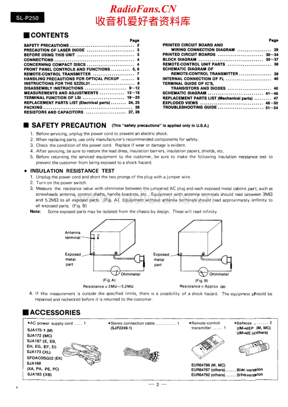 Technics-SLP-250-Service-Manual电路原理图.pdf_第2页