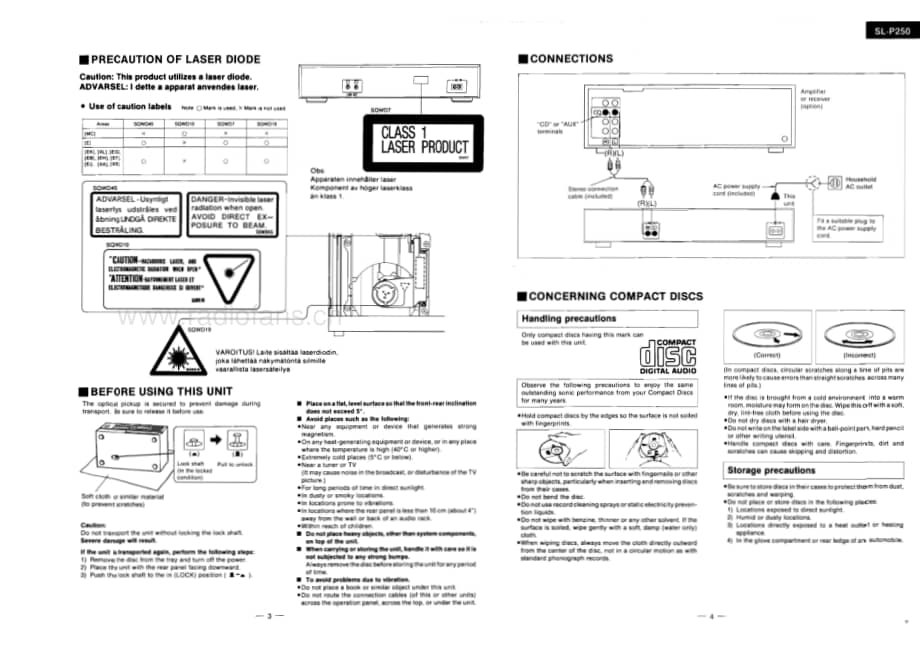 Technics-SLP-250-Service-Manual电路原理图.pdf_第3页