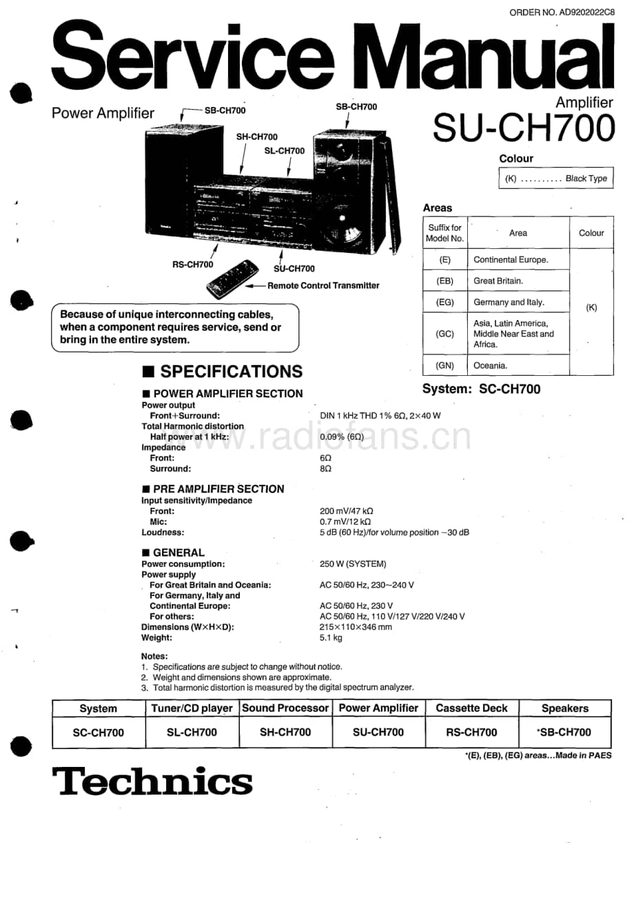 Technics-SUCH-700-Service-Manual电路原理图.pdf_第1页