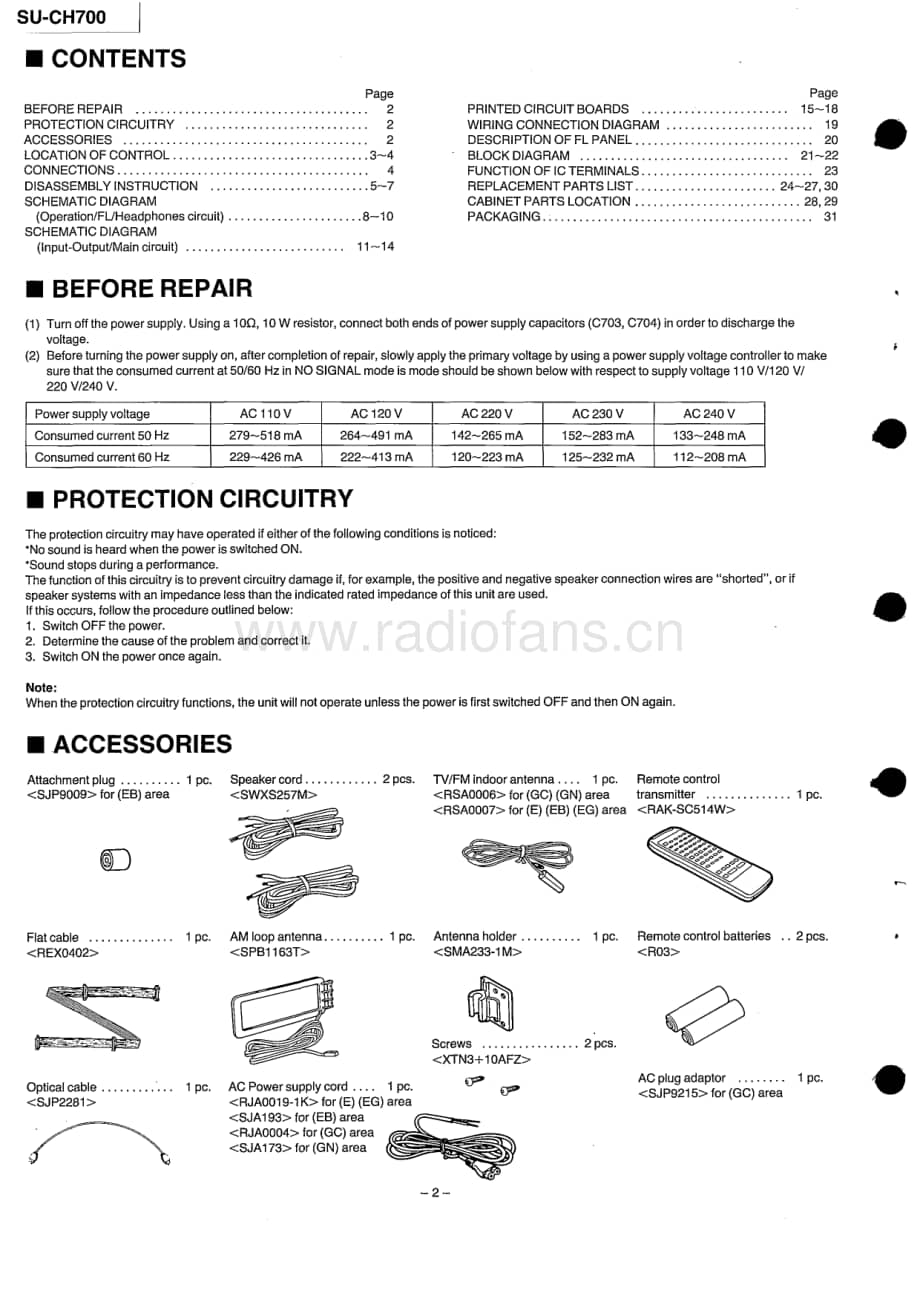 Technics-SUCH-700-Service-Manual电路原理图.pdf_第2页