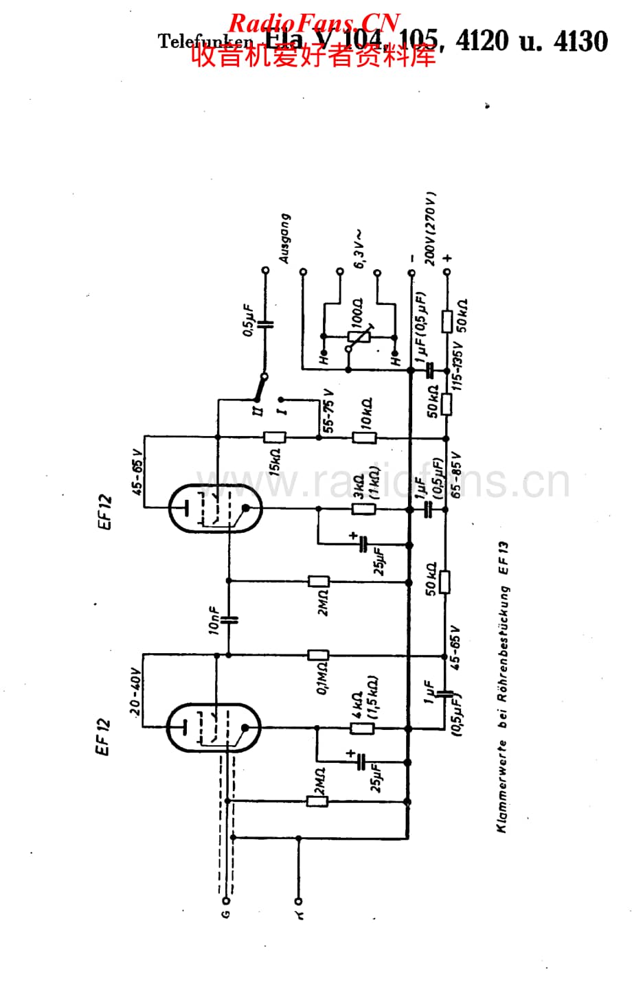 Telefunken-Ela-4130-Schematic电路原理图.pdf_第1页