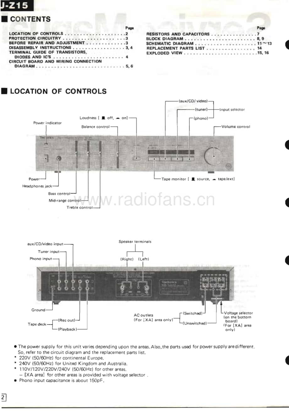 Technics-SUZ-15-Service-Manual电路原理图.pdf_第2页