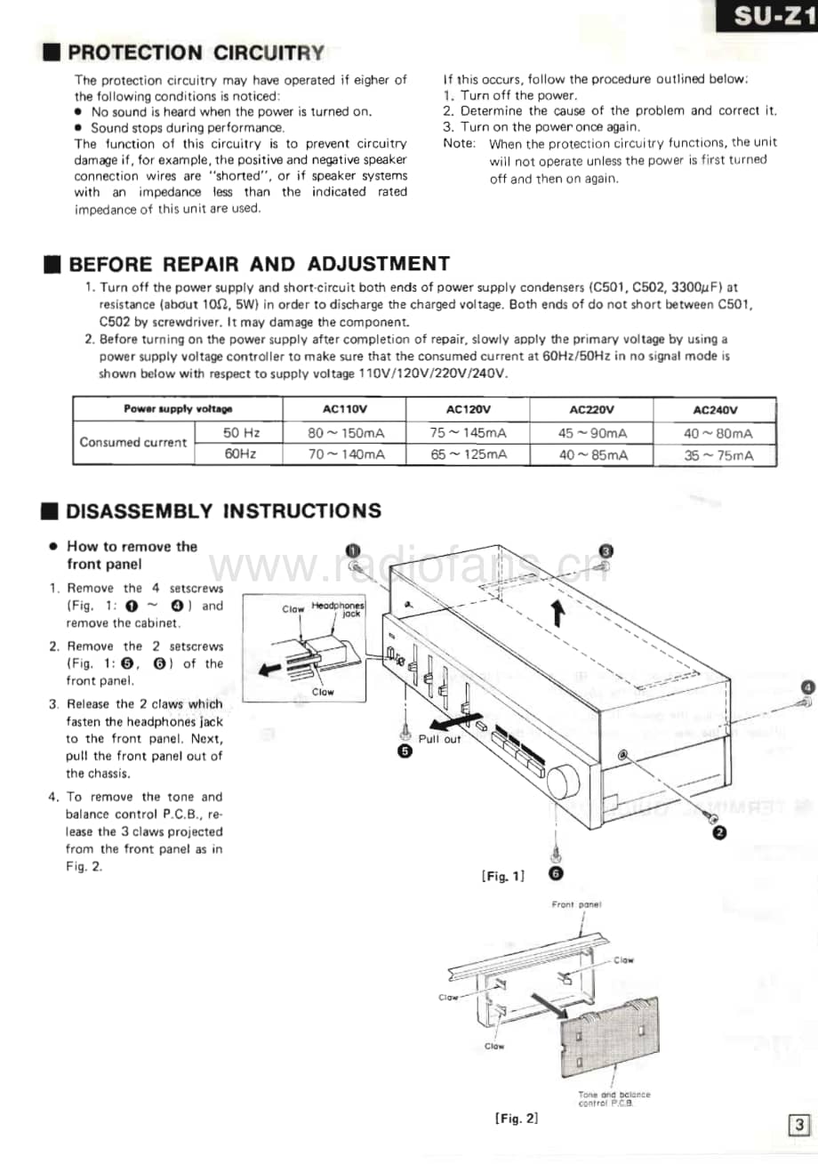 Technics-SUZ-15-Service-Manual电路原理图.pdf_第3页