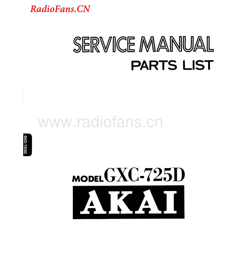 Akai-GXC725D-tape-sm维修电路图 手册.pdf_第1页