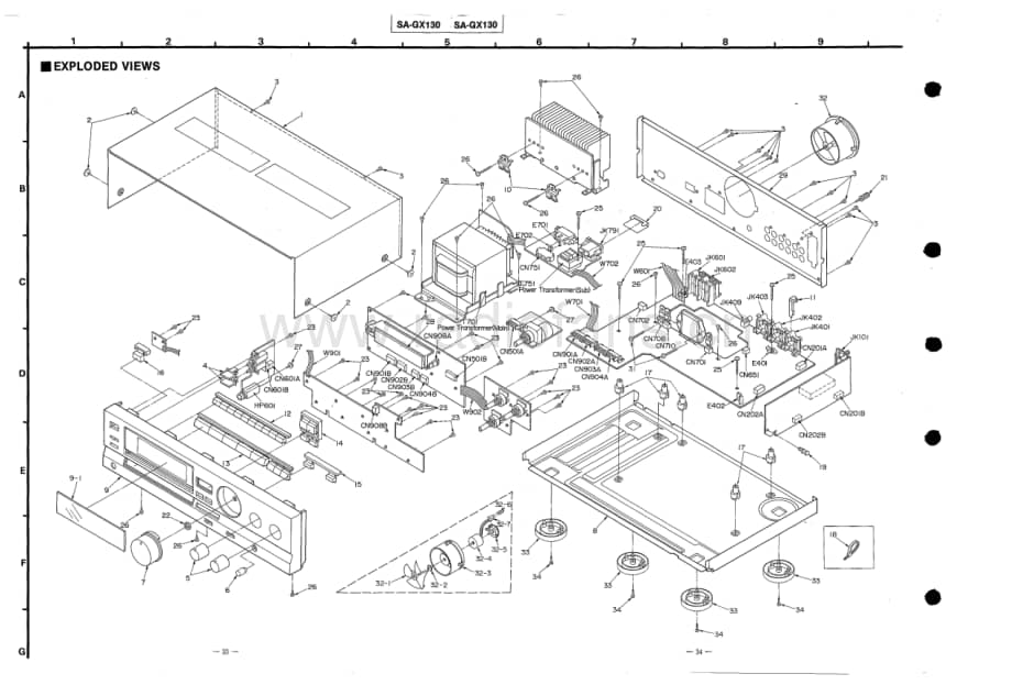 Technics-SAGX-130-Schematics电路原理图.pdf_第1页