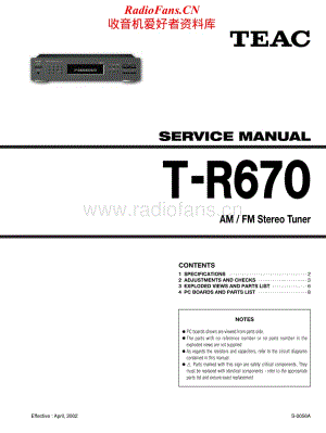 Teac-TR-670-Service-Manual电路原理图.pdf