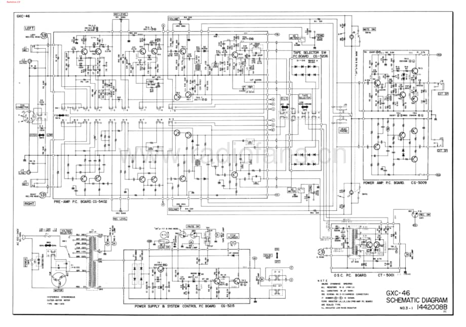 Akai-GXC46-tape-sch维修电路图 手册.pdf_第1页