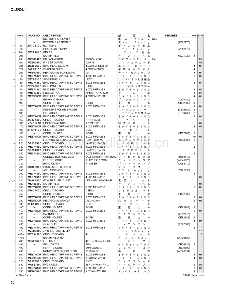 Yamaha-QL-1-Service-Manual-Part-3电路原理图.pdf_第1页