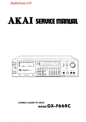 Akai-GXF66RC-tape-sm维修电路图 手册.pdf