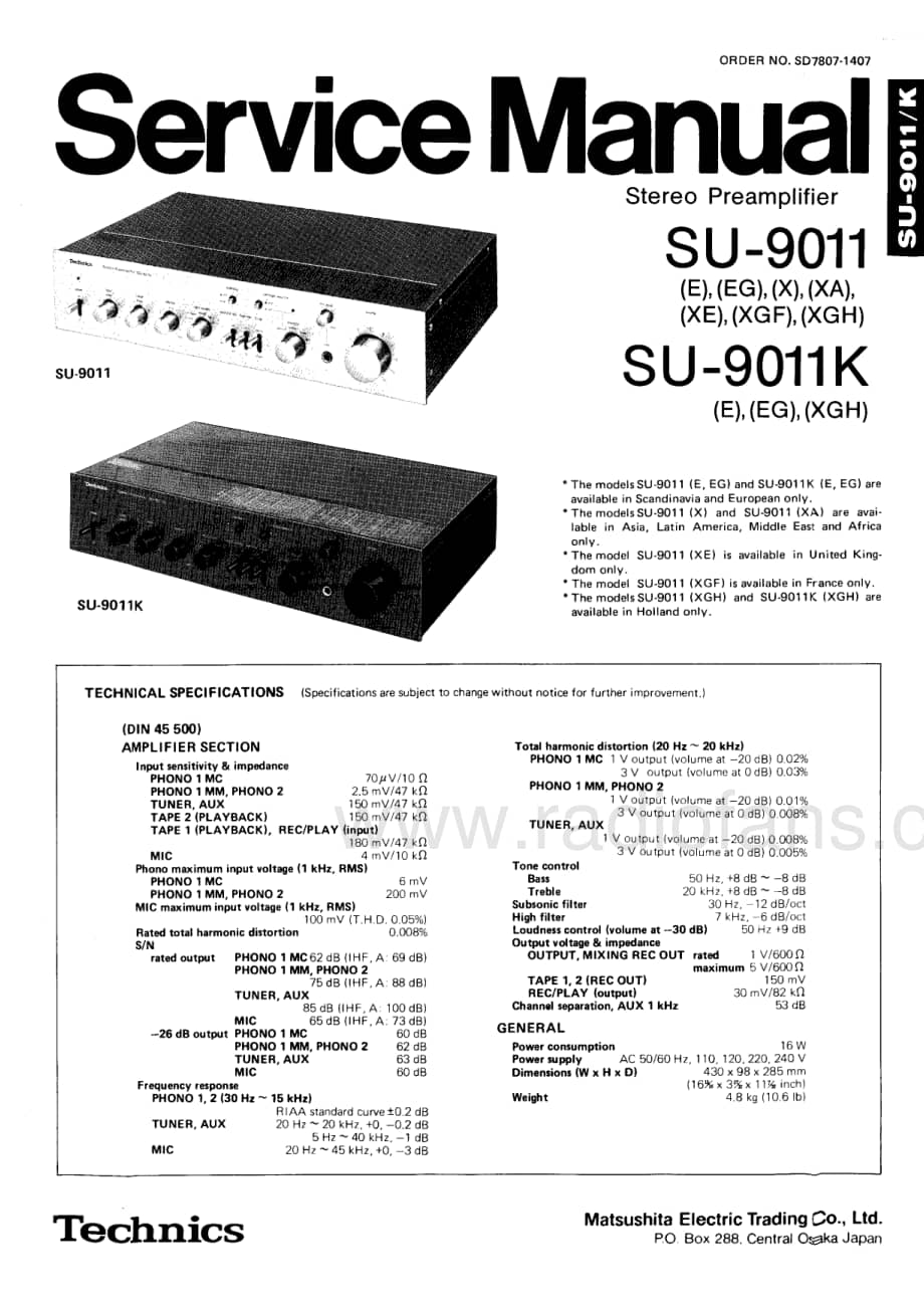 Technics-SU-9011-Service-Manual电路原理图.pdf_第1页