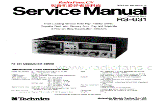 Technics-RS-631-Service-Manual电路原理图.pdf