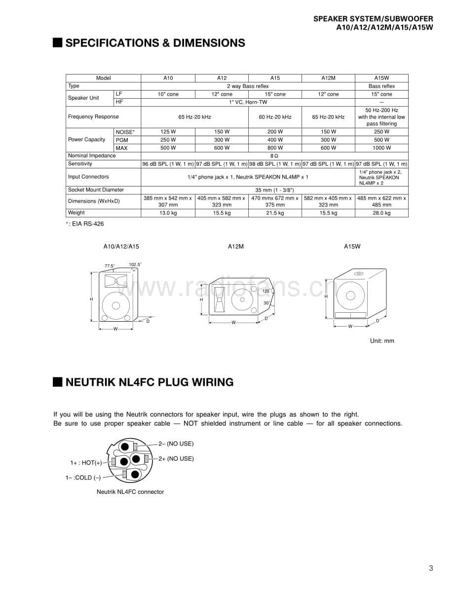 Yamaha-A-15-W-Service-Manual电路原理图.pdf_第3页