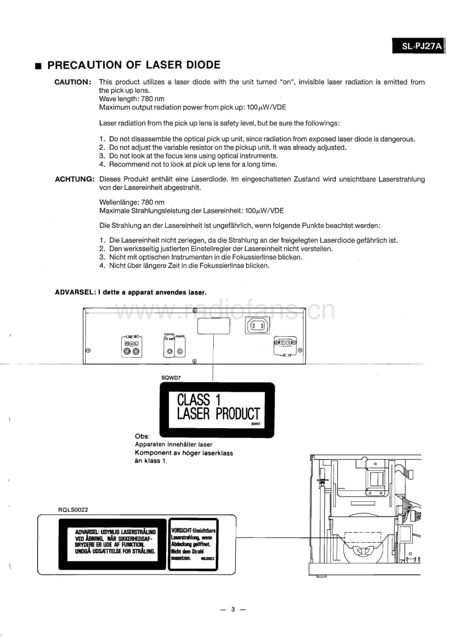 Technics-SLPJ-27-A-Service-Manual电路原理图.pdf_第3页