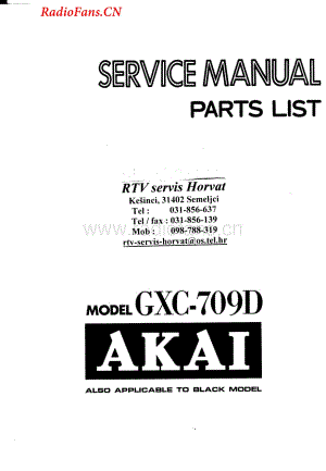 Akai-GXC709D-tape-sm维修电路图 手册.pdf