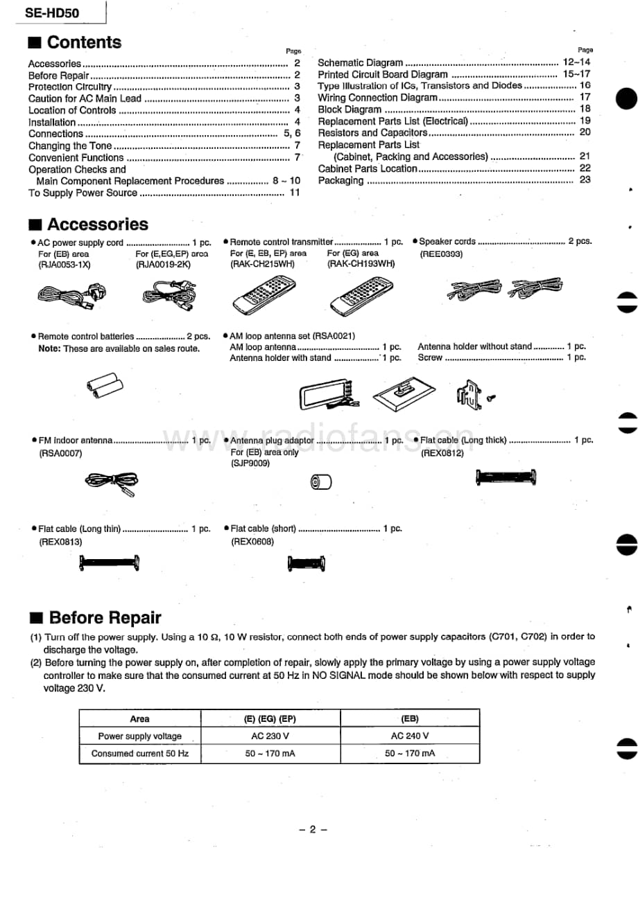 Technics-SEHD-50-Service-Manual电路原理图.pdf_第2页