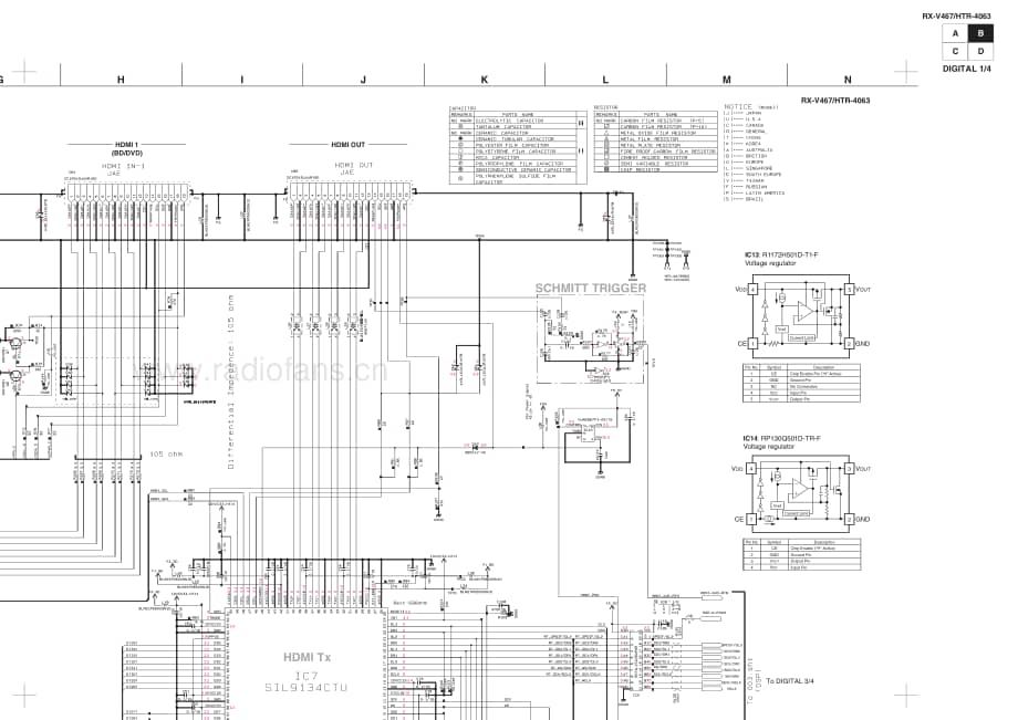 Yamaha-RXV-467-Schematic电路原理图.pdf_第3页