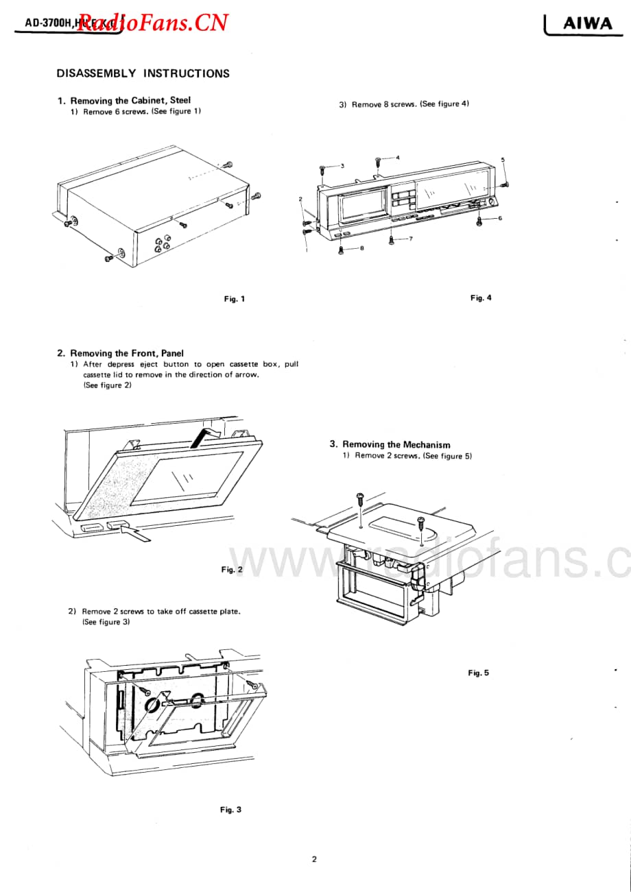 Aiwa-AD3700G-tape-sm维修电路图 手册.pdf_第2页