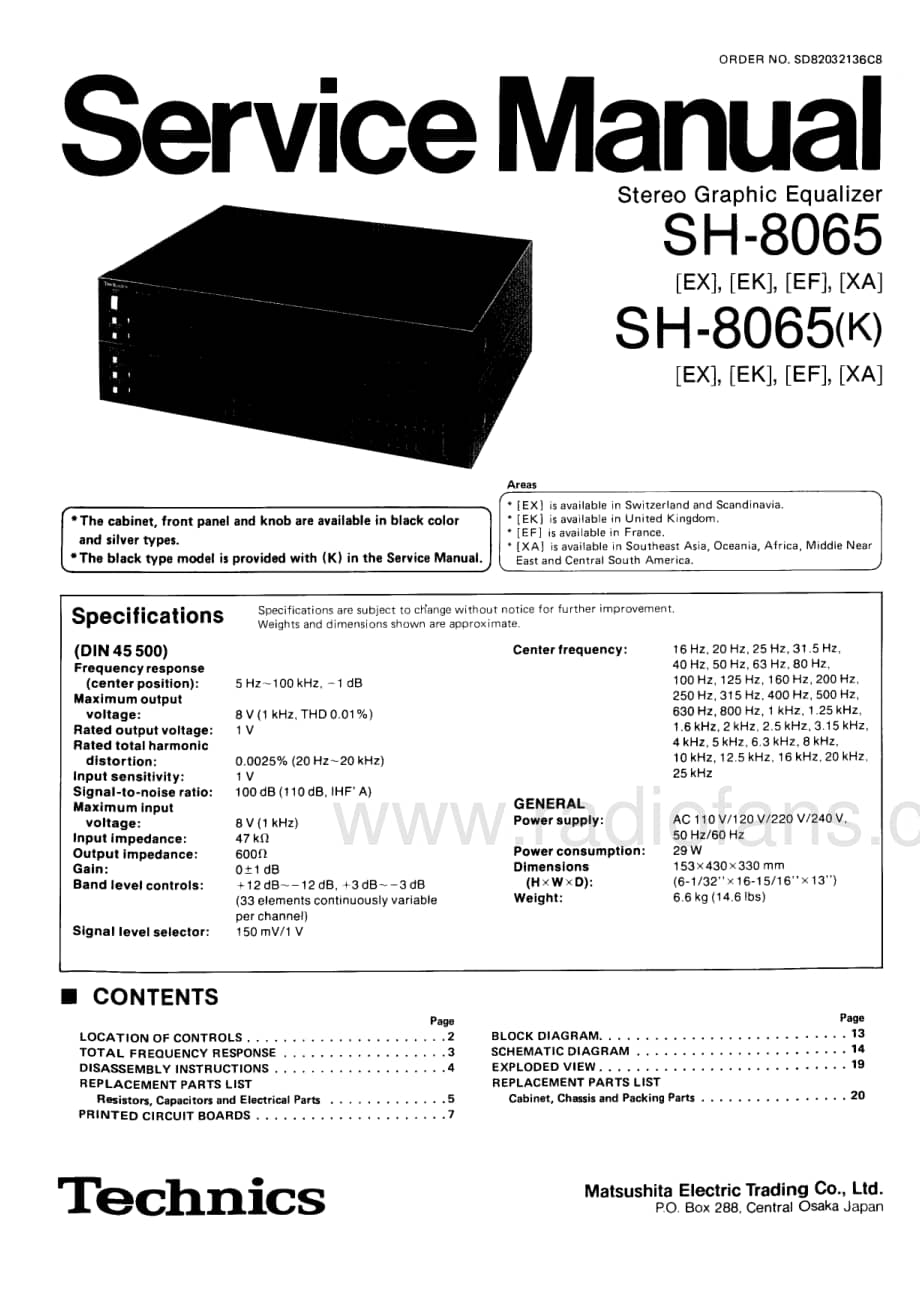 Technics-SH-8065-Service-Manual (1)电路原理图.pdf_第1页