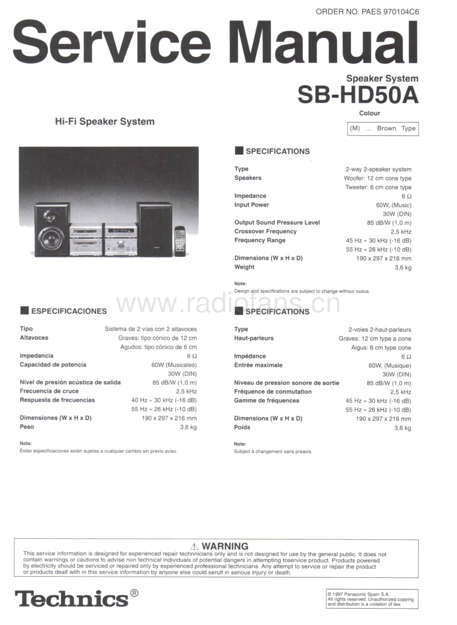 Technics-SBHD-50-A-Service-Manual电路原理图.pdf_第1页