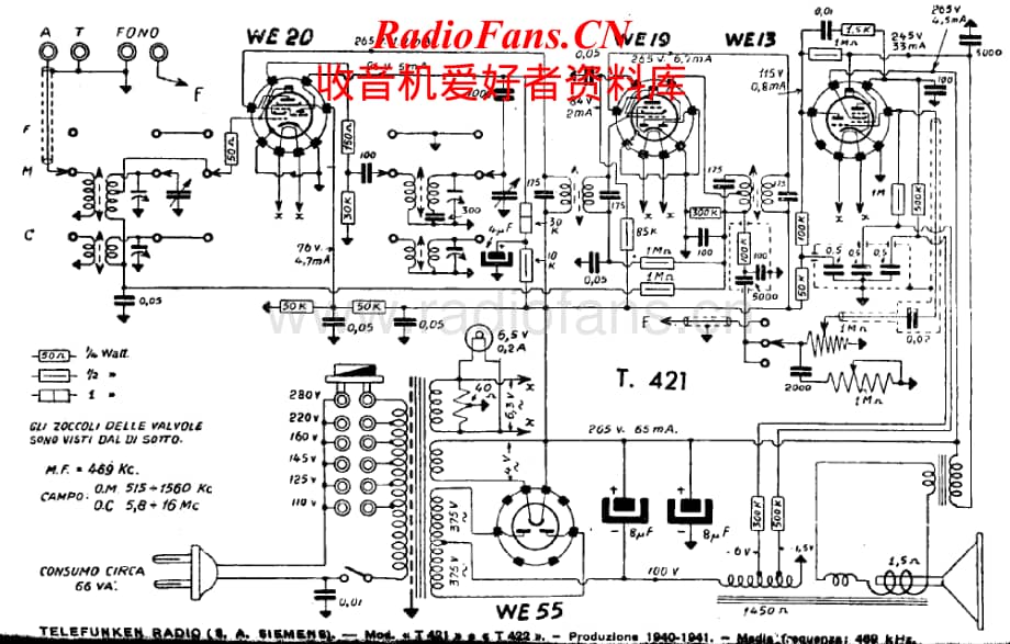 Telefunken-T421-Schematic电路原理图.pdf_第1页