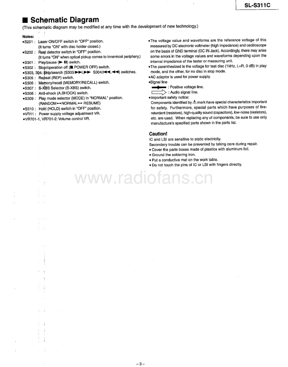 Technics-SLS-311-C-Service-Manual电路原理图.pdf_第3页